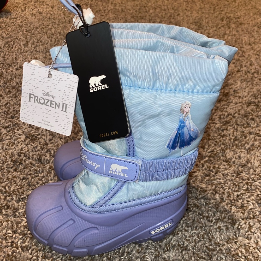 Toddler girl Sorel boots Frozen NWT